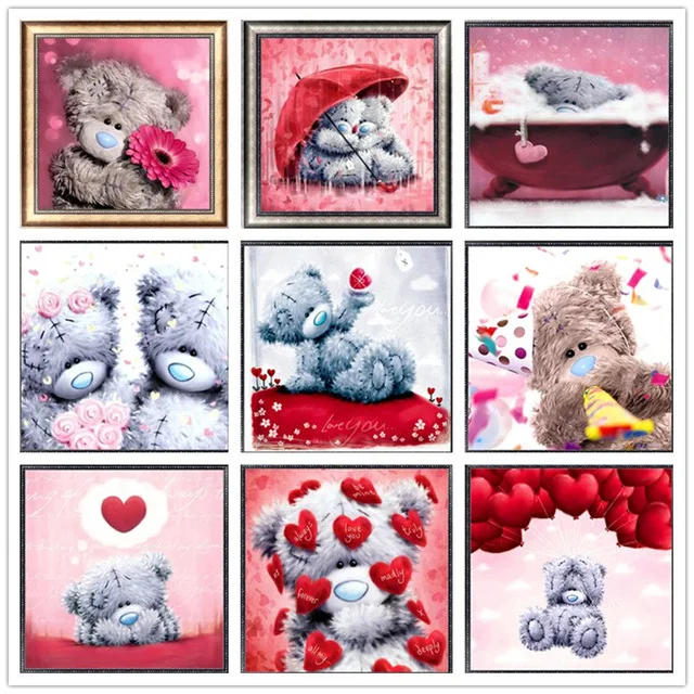 

5D DIY Diamond Mosaic Home Decor Embroidery Round Painting Cross Stitch Kit Animal Cartoon Picture