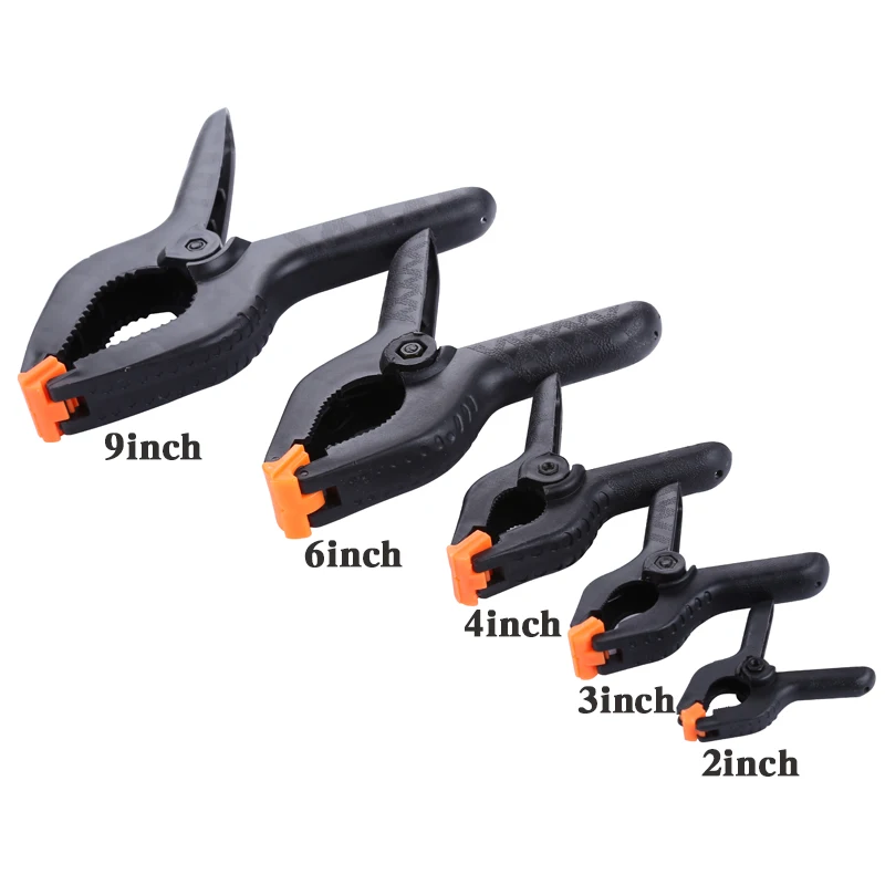 

2Inch/3Inch/4Inch/6Inch/9Inch Woodworking Spring Clamp A-shape Plastic Wood Clips Hardware Woodworking DIY Tools