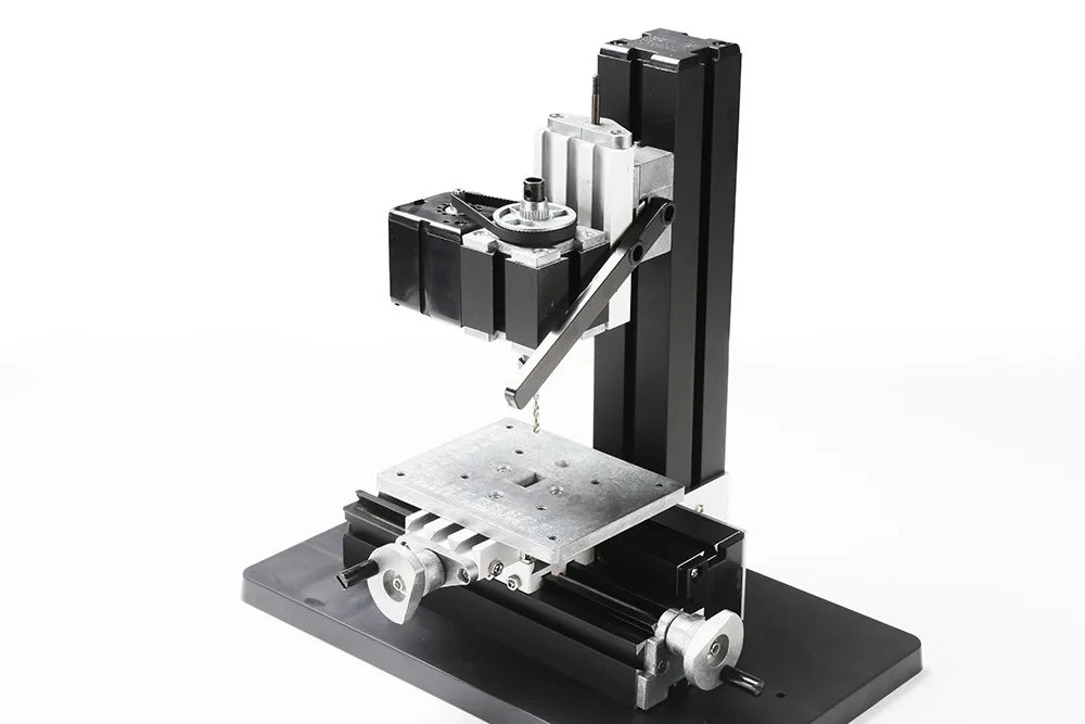 6 в 1 24 Вт полностью металлический мини-токарный станок, фрезерование, сверление, деревообработка, Jag пила и шлифовальный станок, мини-комбинированный станок, DIY инструмент