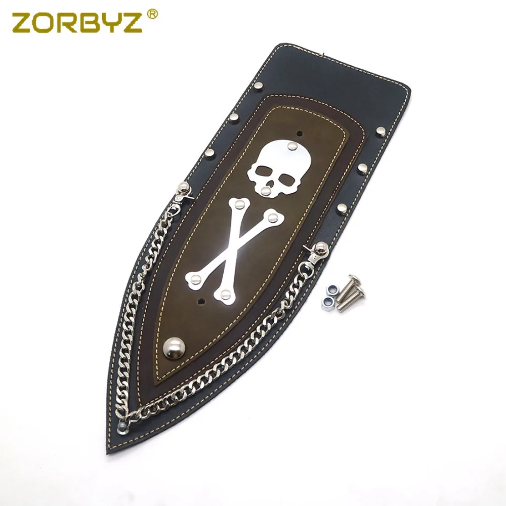 ZORBYZ Искусственная кожа череп плотная заднее крыло нагрудник для Harley Sportster XL Соло сиденье на 2004