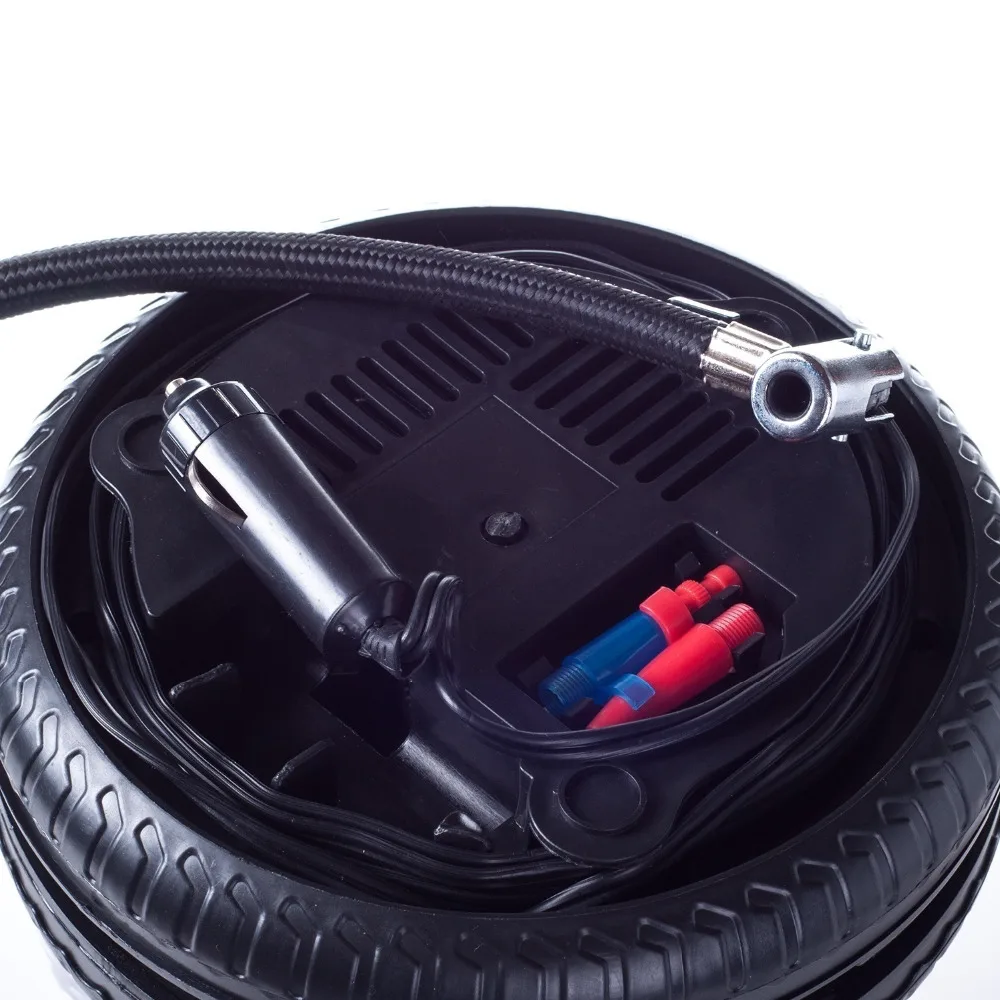 260PSI двигатели автомобильный инструмент автомобильный насос портативный насос для накачивания шин воздушный компрессор XIXI(Цвет: черный