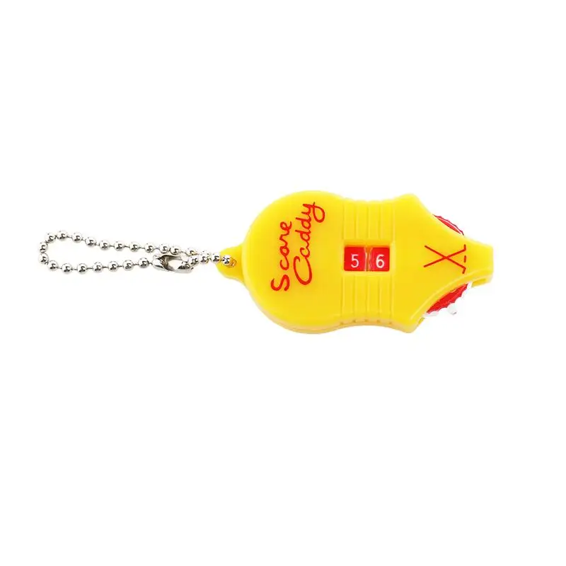 

Mini Two Dial Golf Score Keeper Counter with Key Chain (Yellow)