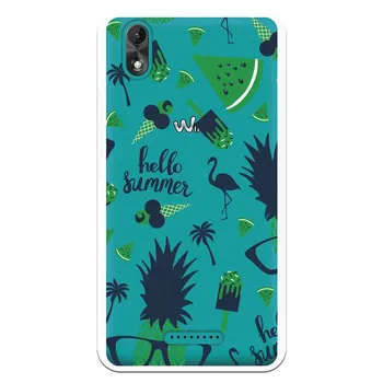 

Stand case costume drawing Hello Summer Blue WP007 for Wiko Lenny 4 Plus