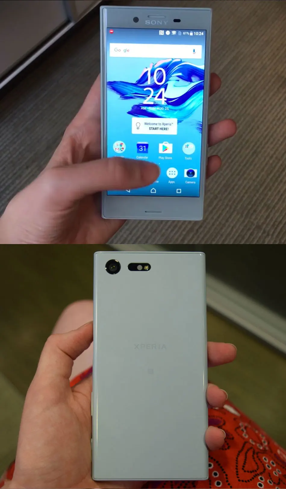 Мобильный телефон sony Xperia X Compact F5321 LTE, 4,6 дюймов, 3 Гб ОЗУ, 32 Гб ПЗУ, Snapdragon650, шестиядерный процессор, 23 МП, NFC, телефон для звонков на Android