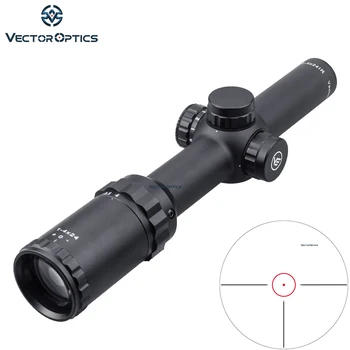 

1-4x24 Vector Optics Long Eye Relief Illumination Rifle Scope 30mm Monotube with Mount High Quality Clear View fit AR15 AR10 308