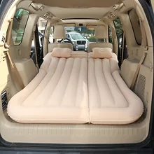 Flocking Car Inflatable Bed SUV Car Mattress Rear Row Car Travel Sleeping Pad Off-road Air Bed Camping Mat Air Mattress big size moonet dark green suv car cushion auto air matting flocked air bed inflatable for road trip travel camping