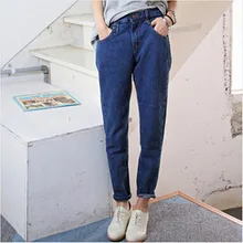 S~6XL Plus Size Women High Waist Jeans 2017 Women Pants Jean Boyfriend Jeans For Women Hot Pants Jeans