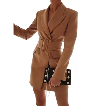 

Classical Solid Color Suit Jacket Women Fashion Long Sleeve Suits Coat Women Elegant Tailored Collar Jacket Suits Female Ladies