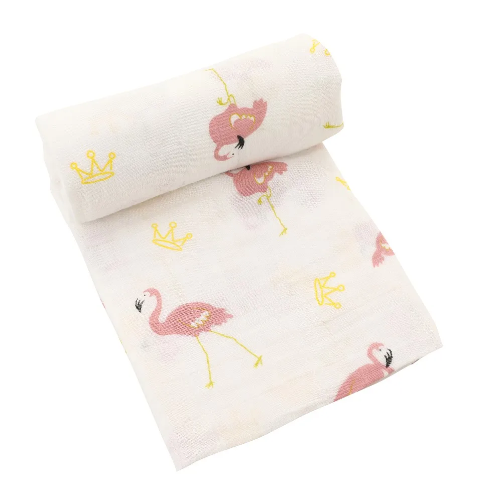 Muselina algodón bebé Swaddles suave recién nacido mantas de baño de gasa para bebé saco de dormir funda para cochecito - Цвет: SMA0008