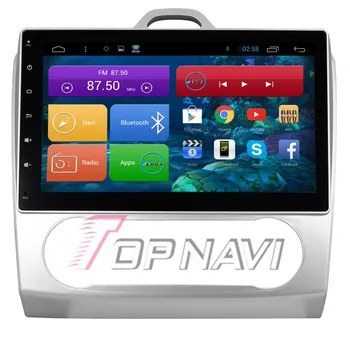 

Topnavi 10.2" Quad Core Android 6.0 Car GPS Navigation for Focus 2 Auto Autoradio Multimedia Audio Stereo,NO DVD In Dash