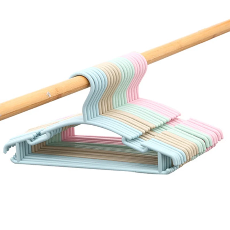 10 pcs/lot 27cm Plastic Baby Hangers Non Slip Nursery Hangers Clothing