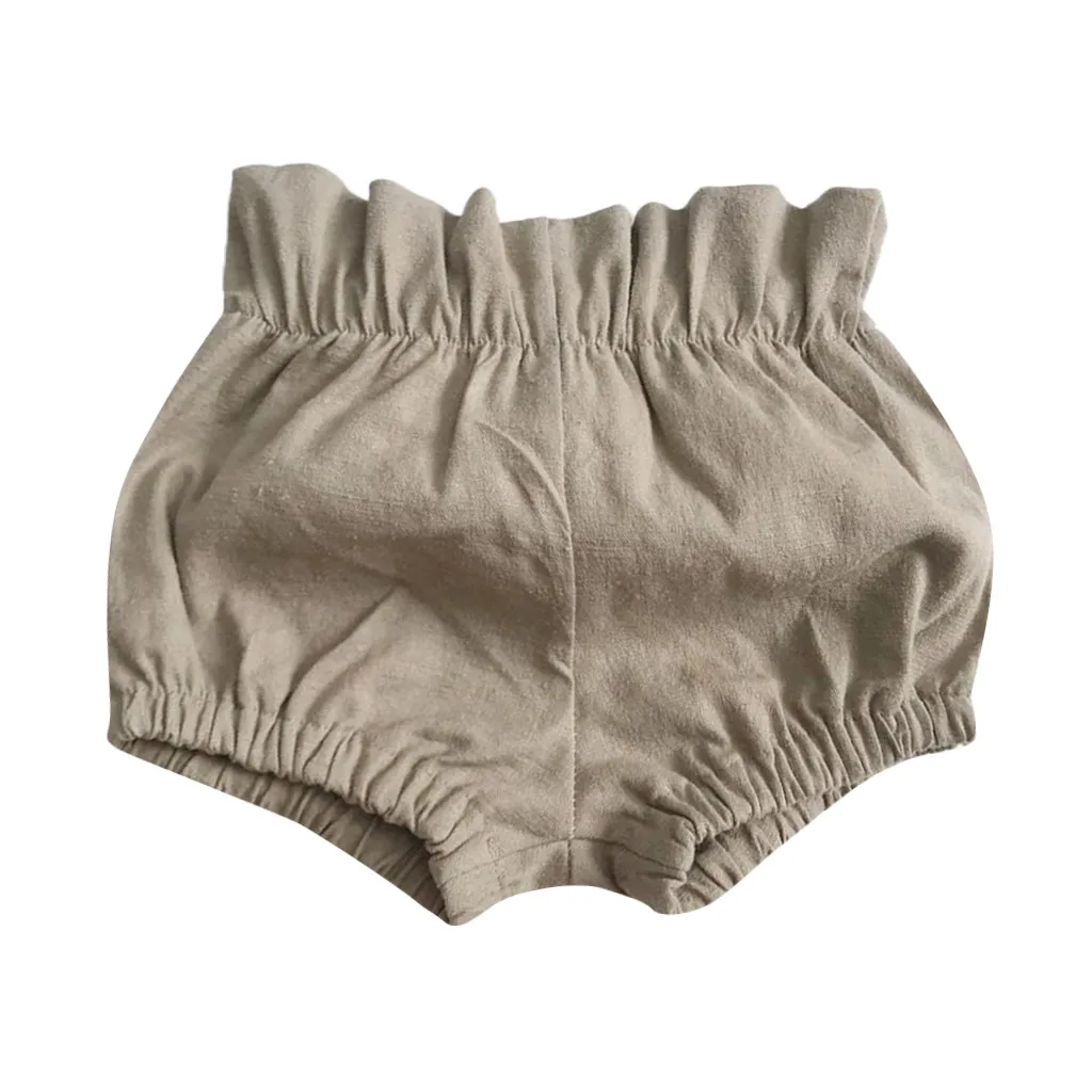ARLONEET/летние шорты для маленьких девочек и мальчиков однотонные брюки с рюкзаком для малышей, шорты трусы, брюки W0412