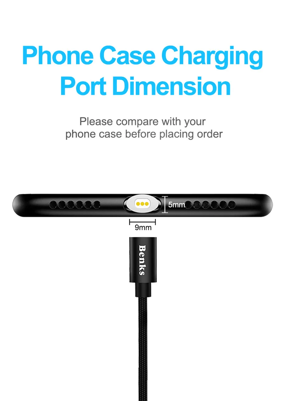 Benks Strong Magnetic Micro USB Android Charging Cable For Samsung Galaxy Huawei Xiaomi Universal Nylon Phone Charge Cables 1 (5)