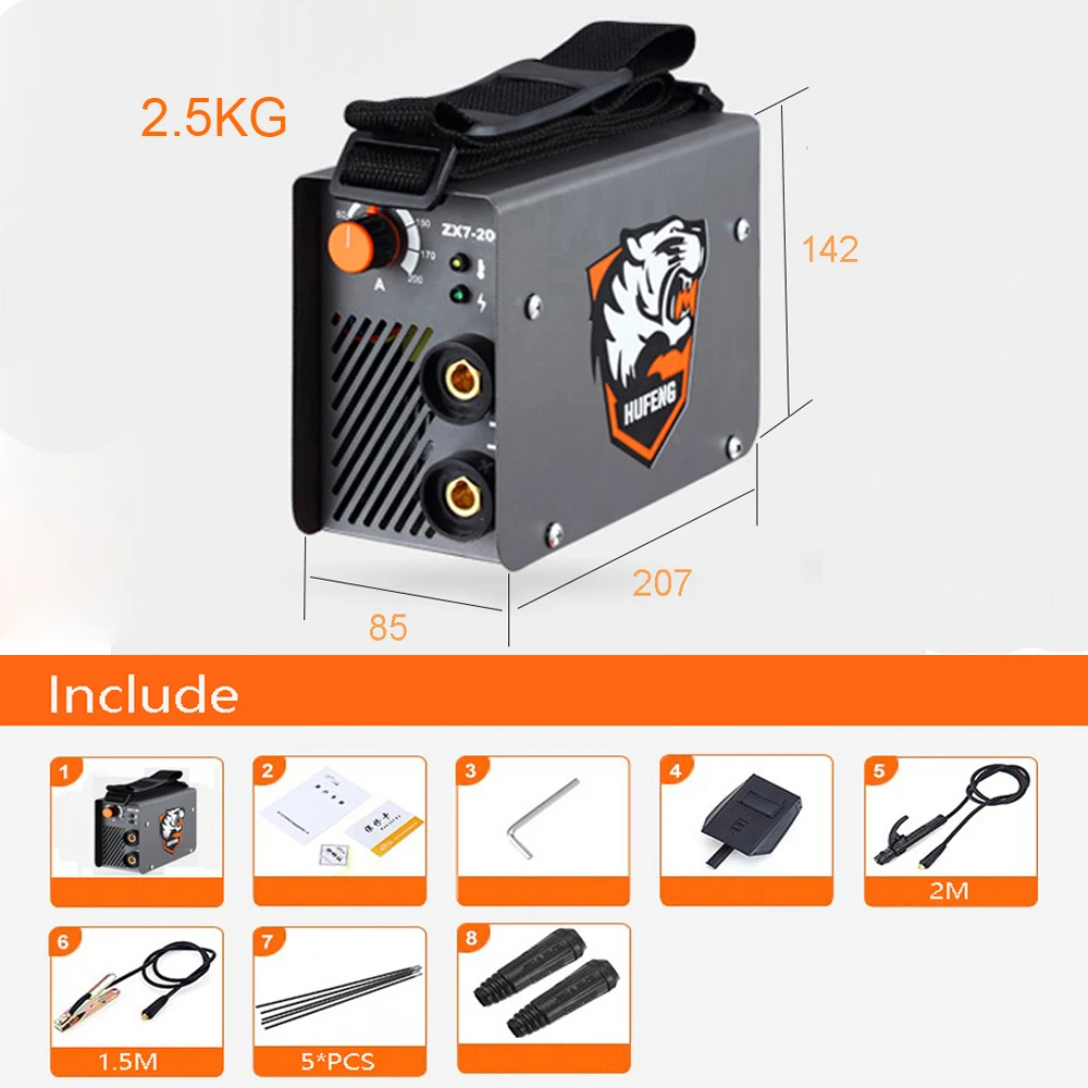 

Cutting welder IGBT AC Inverter Portable MMA ARC Household Electric Welding Machine 10A-200A Welding Tongs& Welding electrodes
