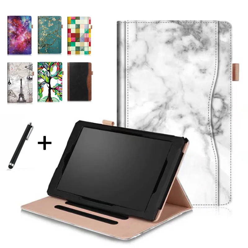 For Amazon Kindle fire HD10 2017 PU Leather Case Cover 10.1 Protective