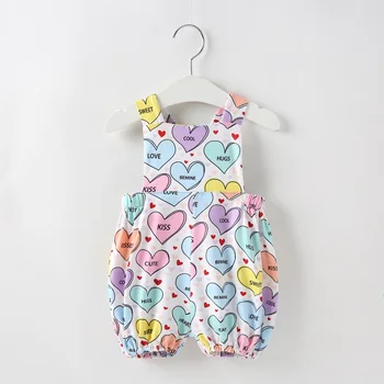 

New Newborn Toddler Infant Baby Girls Girl Casual Romper Jumpsuit Cotton Sleeveless Clothes Summer Soft Casual Sunsuit Outfits