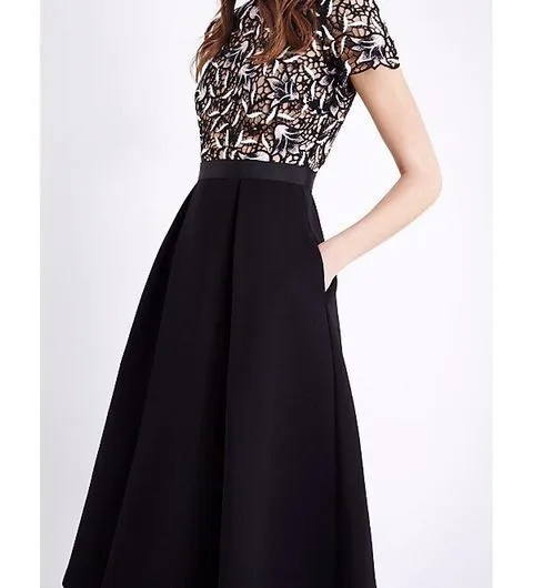 YiLin Kay, высокое качество, на заказ, весна и лето, подиумное дизайнерское платье, женское роскошное Брендовое кружевное платье с коротким рукавом