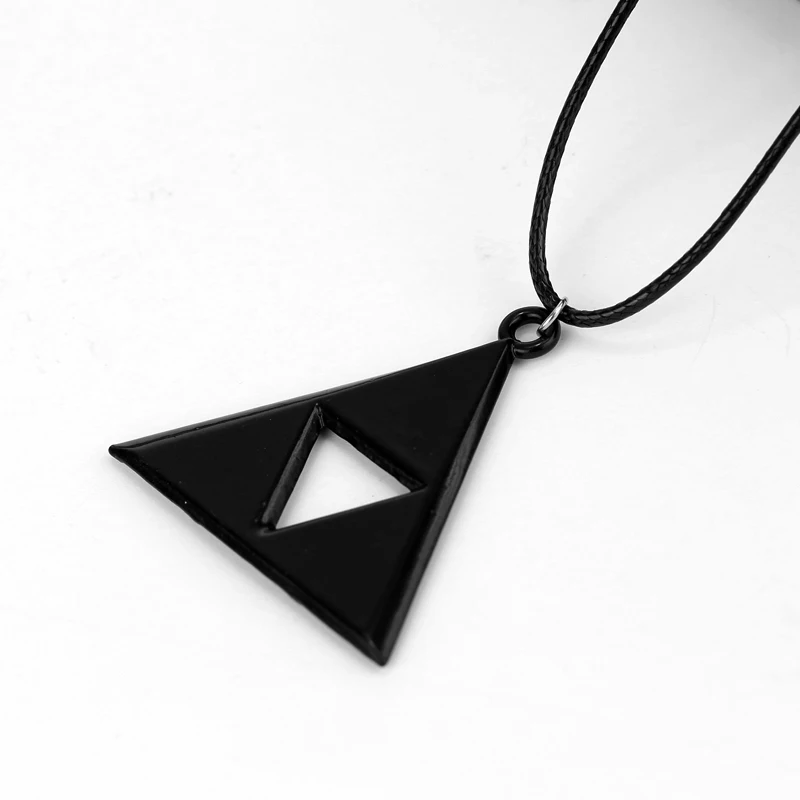 Dongsheng Мода Аниме ювелирные изделия легенда о Зельде ожерелье Triforce треугольное ожерелье для мужчин женщин аксессуары подарок-30