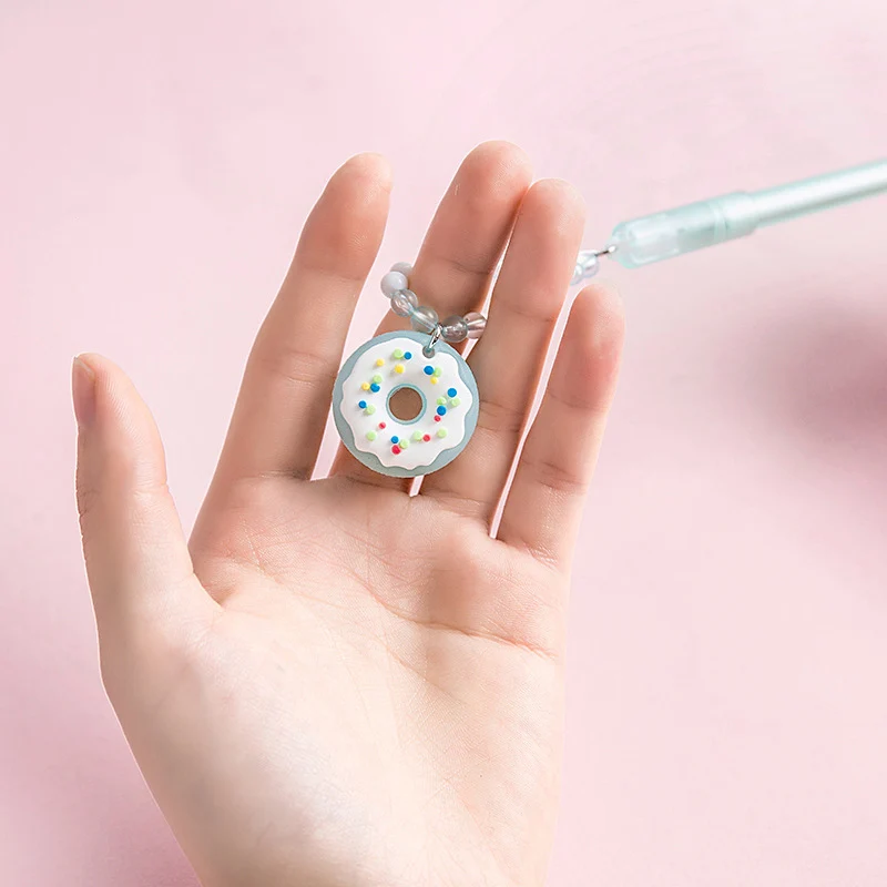 Милая подвеска пончик Kawaii нейтральные ручки 0 5 мм креативные гелевые для детей