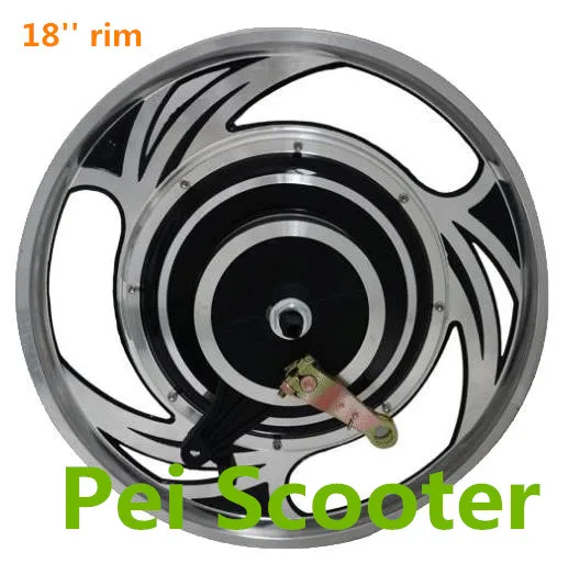 

18inch rim double axles brushless gearless drum brake dc hub wheel Electric motorcycle scooter motor phub-222