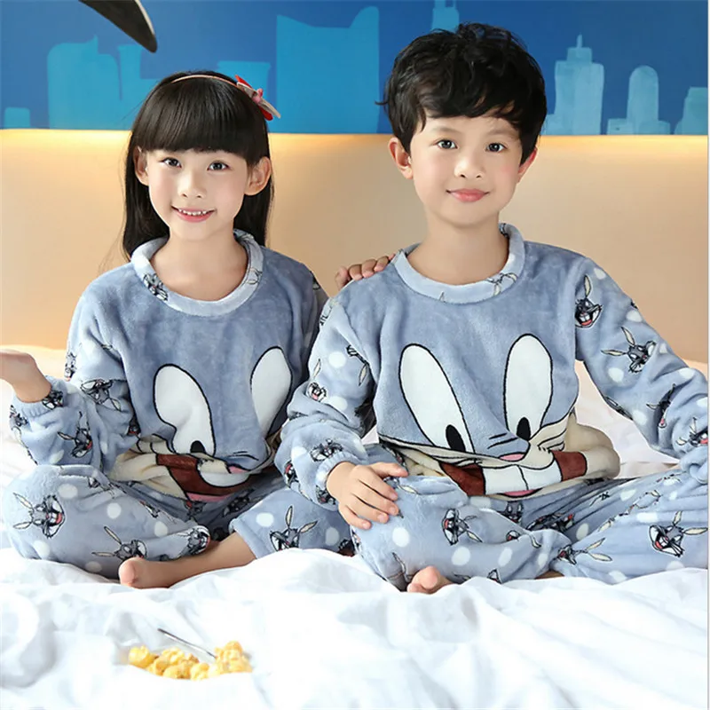 Детские пижамы; зимняя одежда для сна для мальчиков и девочек; Детские пижамные комплекты для девочек; мягкие пижамы для мальчиков; детская одежда для сна; домашняя одежда