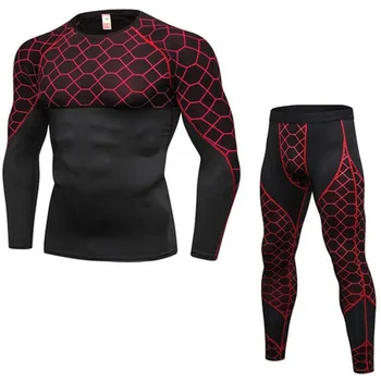 

Winter Thermal Underwear Sets Men Tight Long Johns Brand Quick Dry Anti-microbial Stretch Men's Thermo Underwear Male Leggings