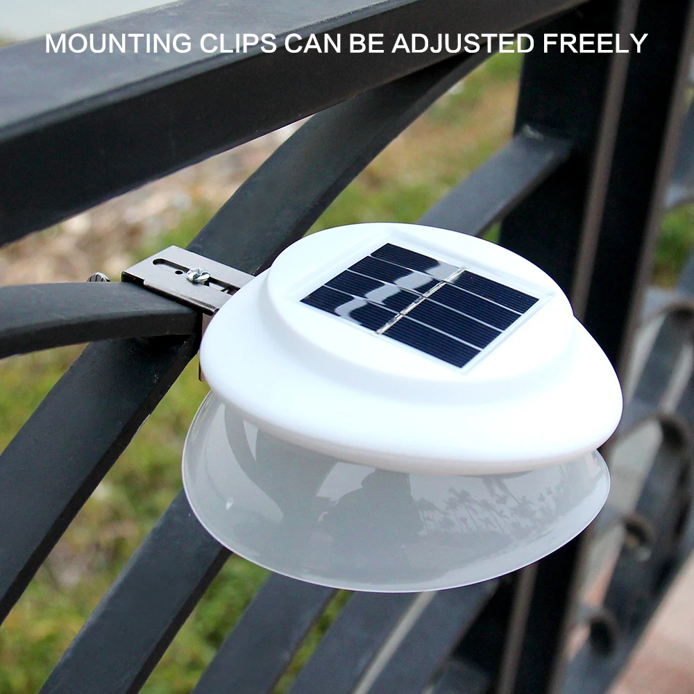 BORUiT 9 Светодиодный светильник для забора уличные солнечные лампы IP55 водонепроницаемая лампа для дорожек ABS садовый желоб свет умные дорожки освещение