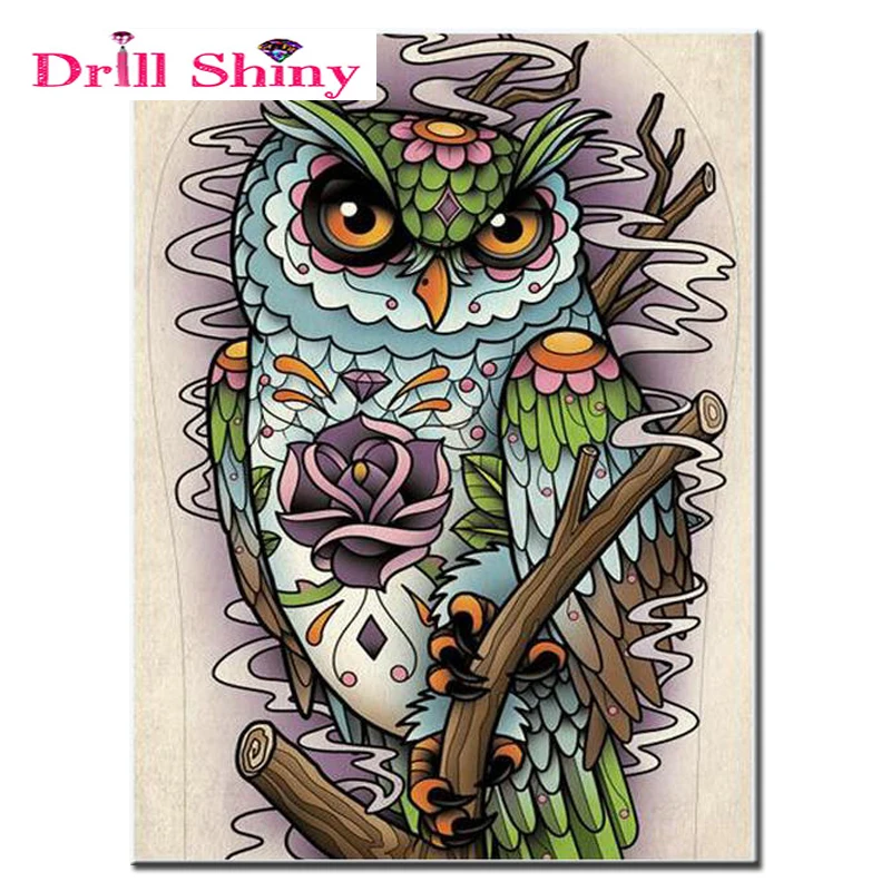 

5D Diy Diamond Painting Cross Stitch owl picture Diamond Embroidery animals pattern unfinished Home Decor needlework