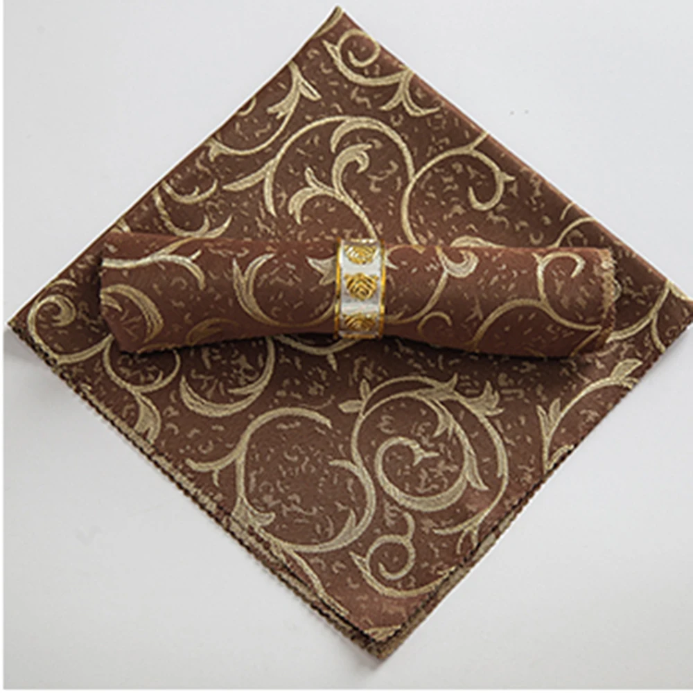 10pcs/lot floral napkins serviette tissu table cloth napkin for wedding ...