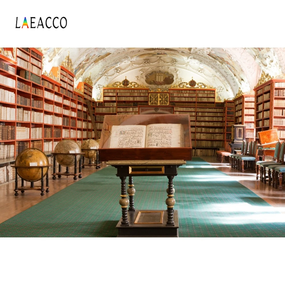 Laeacco фоны для фотосъемки в старинном стиле с изображением библиотеки книг