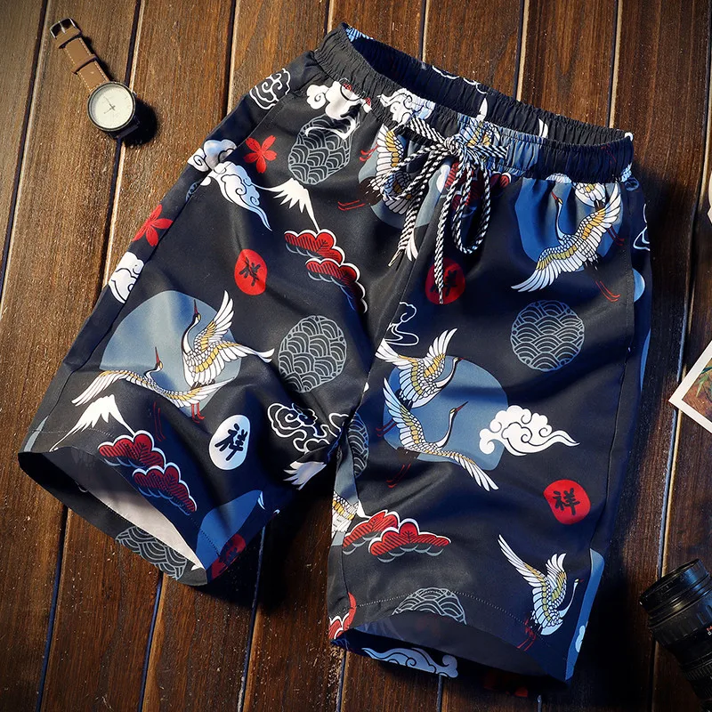 Мужские короткие шорты 16 стиля мужские летние пляжные шорты с принтом акулы быстросохнущие шорты повседневные спортивные шорты на шнурке мужские шорты размер CN - Цвет: 17
