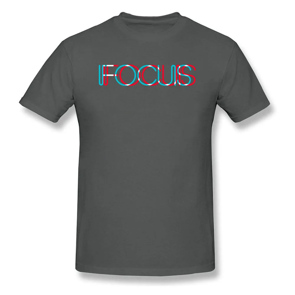 Casual FOCUS Tops & Tees for Men Classic Summer Round Neck 100% Cotton Short Sleeve T-shirts Custom Tee-Shirts FOCUS carbon