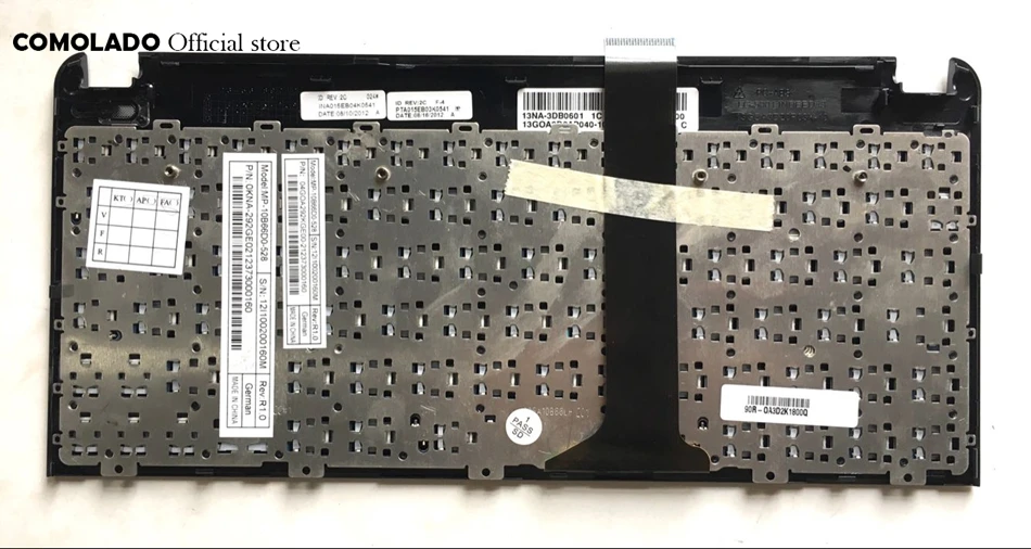 GR German Keyboard For Asus Eee PC 1015 1015B 1015BX 1015PW 1015CX 1015PD 1011 1015PX With Black Frame Laptop Keyboard (2)