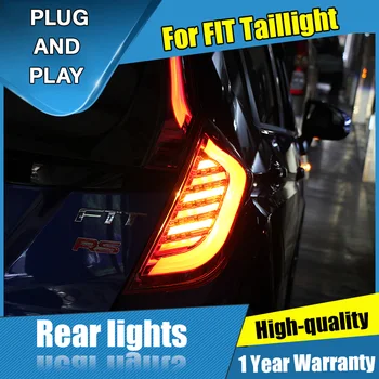 

Car Styling LED Tail Lamp for Honda FIT Taillight assembly 2014-2018 for Honda FIT Rear Light DRL+Turn Signal light with 4pcs.