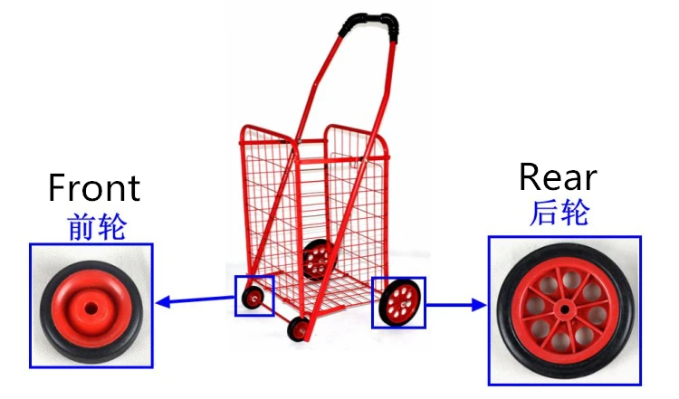 Корзина для покупок задняя 4 5 дюйма 11 см 114x8x17 мм 2 шт.|rubber cart wheels|4 wheel trolleyrear |