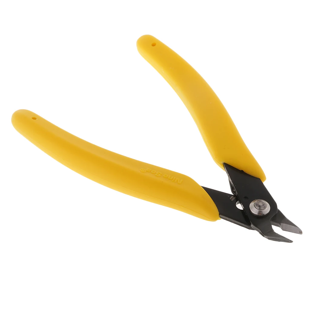 

5 Inch High Steel Diagonal Cutting Pliers Micro Shear Flush Cutter Tool Jewelry Making Repair Beading Tools Craft Kit