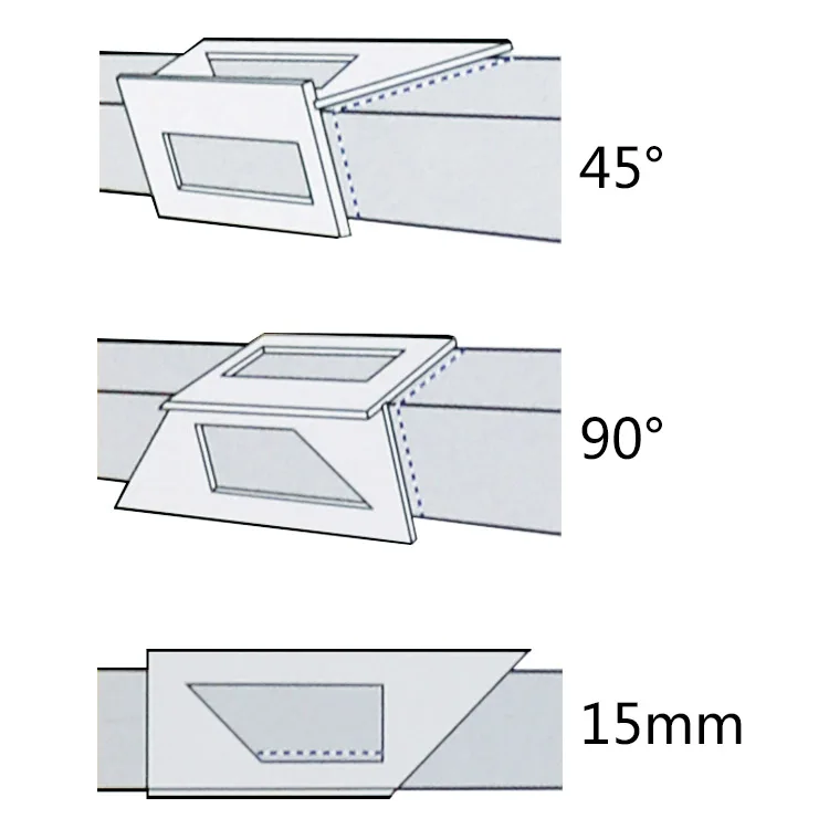Многофункциональный алюминиевый сплав деревообрабатывающий квадратный 45 градусов 90 градусов датчик Угол транспортир над линейкой