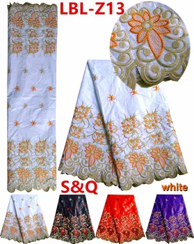 

Promotion 2018 popular 5yards african bazin riche getzner fabric in white color african lace fabric african bazin lace LBL-Z13