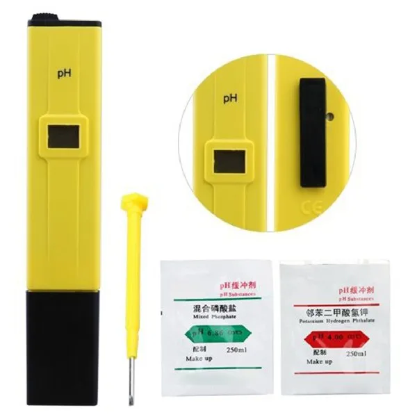 

Portable Digital LCD Display PH Meter Pen of Tester PH 0.0-14.0 Aquarium Pool Water Wine Urine Automatic Calibration