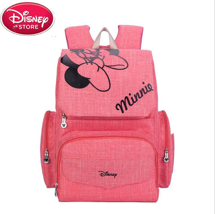  Disney Mickey Minnie Baby Diaper Bags Large Capacity Waterproof Travel Bag Nappy Backpack Maternity