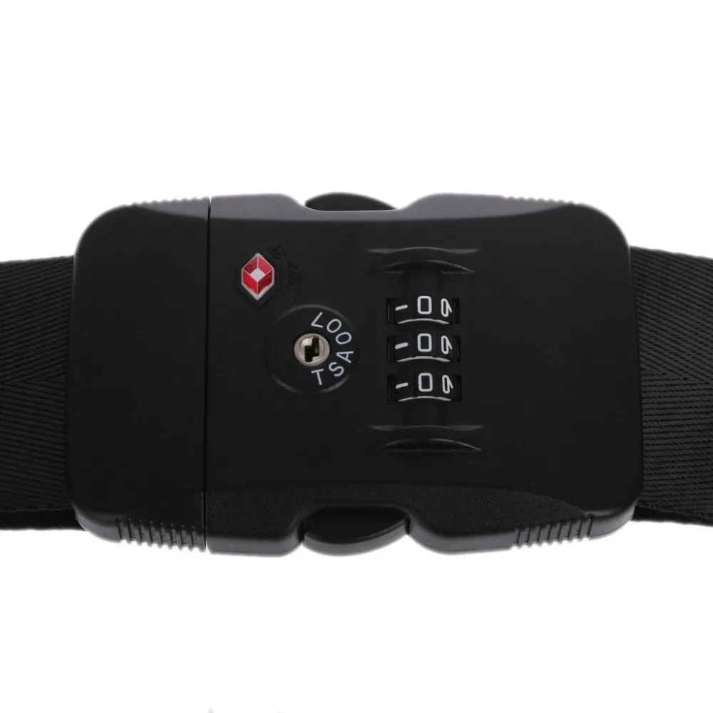 

Adjustable Suitcase Combination Luggage strap Travel Baggage Tie Down Belt Lock