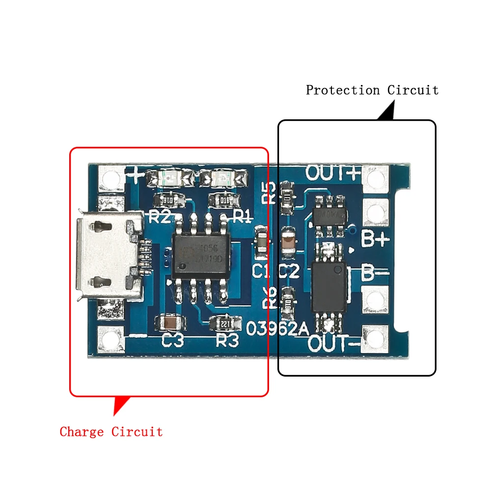 5 шт. 5 в 1 а Micro USB 18650 литиевая батарея Зарядка+ Защитная плата модуль зарядного устройства