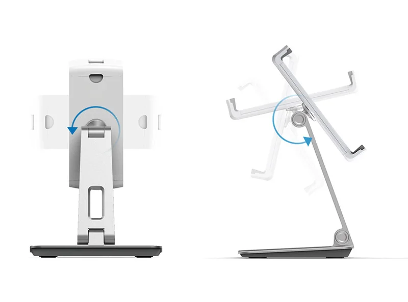 Металлический регулируемый держатель для планшета, поддержка 3,5-10,5 дюймовых планшетов, телефонов, Настольный зажим, крепление для ленивой подставки для ipad Pro 9,7 ipad mini 3 4 5