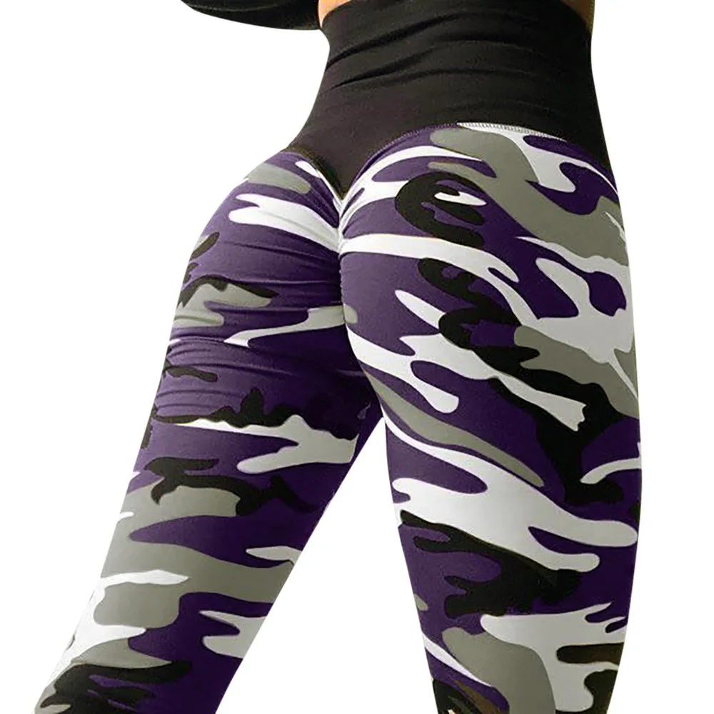 Женские модные штаны для тренировок, йоги, леггинсы для фитнеса, спорта, спортзала, бега, йоги, спортивные камуфляжные штаны, Ropa Deporte Mujer# P