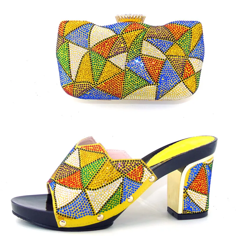 Italian matching shoe and bag set Wedges heel italian shoe with matching bag good quality italy
