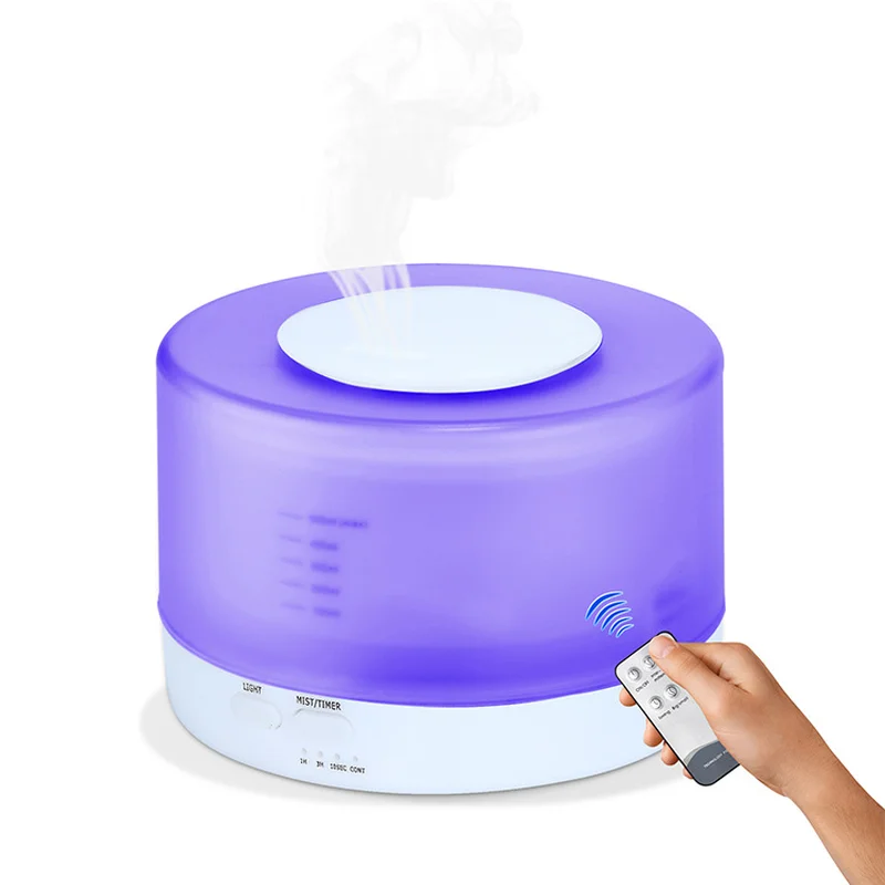 

GRTCO 500ml Remote Control Air Aroma Ultrasonic Humidifier With Color LED Lights Electric Aromatherapy Essential Oil Diffuser