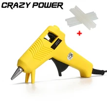 CRAZY POWER 20W Hot Melt Glue Gun High Temp Heater Graft Repair Heat Adhesives Pistol Tools