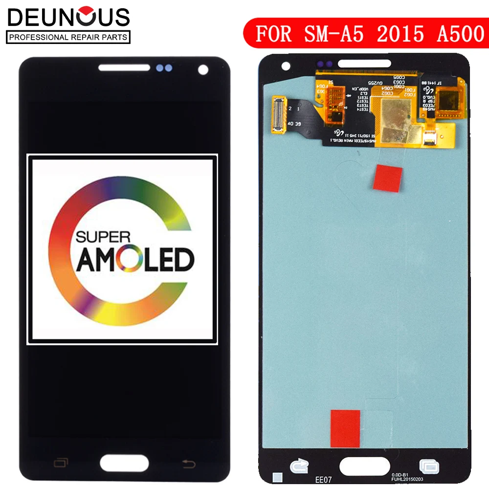 

Replacement Super AMOLED LCDs For Samsung Galaxy A5 2015 A500 A500F A500FU A500H A500M Phone LCD Display Touch Screen Digitizer