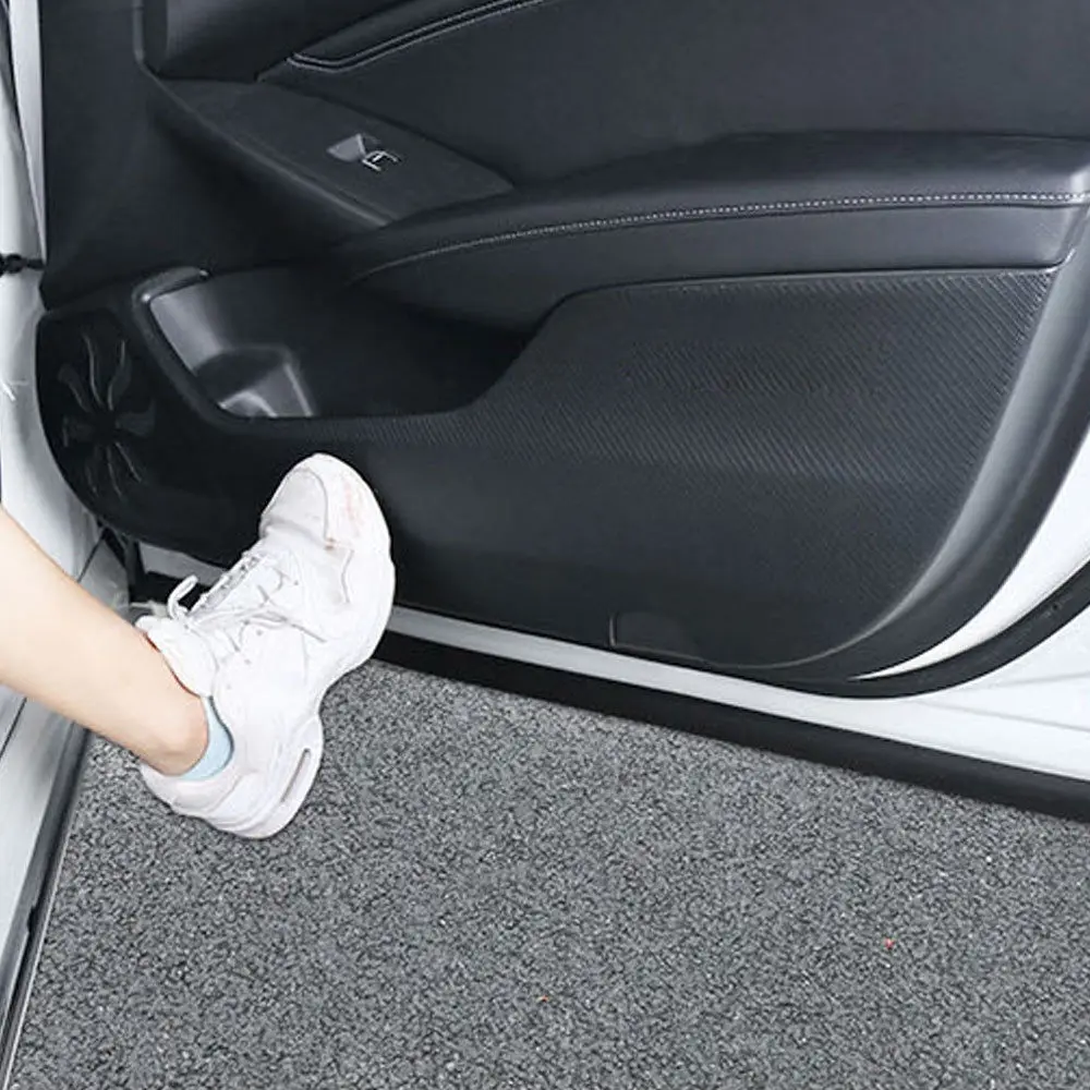 4 шт. защитная накладка на дверь из ПУ кожи для Honda Accord 2018|Вкладыши защиты от