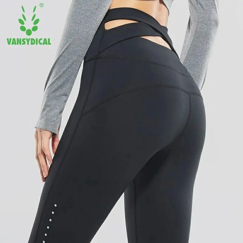 Brand High waist Yoga Pants Women's Fitness Sports Leggings Sexy Mesh